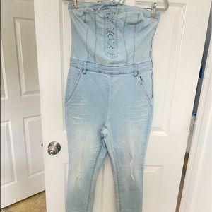 Denim Pants Jumper